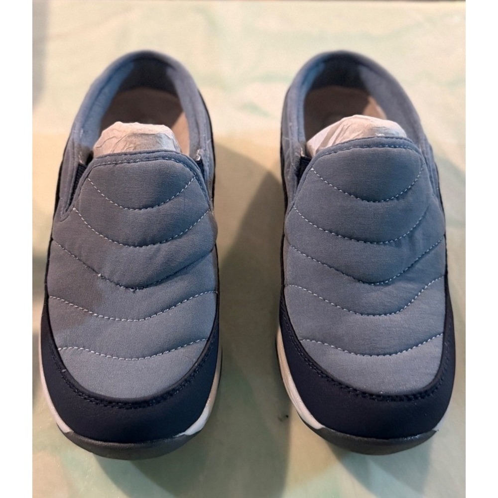 Easy Spirit Maisee2 Medium Blue Quilted Comfort Mules Womens 6 W MAISEE2